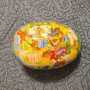 Nestler Paper Mache Easter Egg Made in Germany 6.5 inches